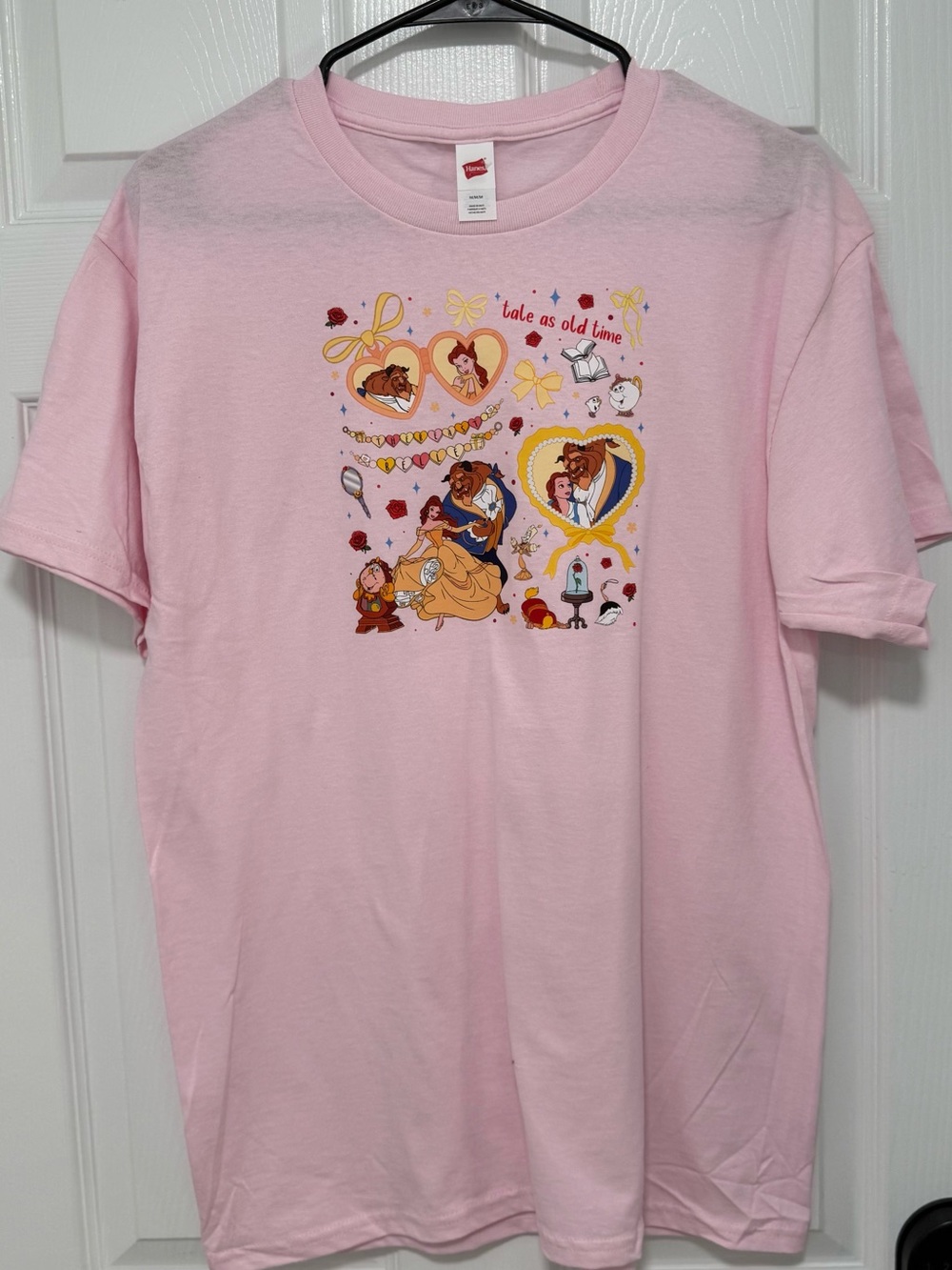Disney Pink Beauty and the Beast Graphic Tee